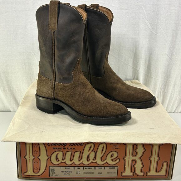 Ralph Lauren Other - Ralph Lauren Double RL RRL Plainview Western Cowboy Boots Brown Leather Men’s 8D